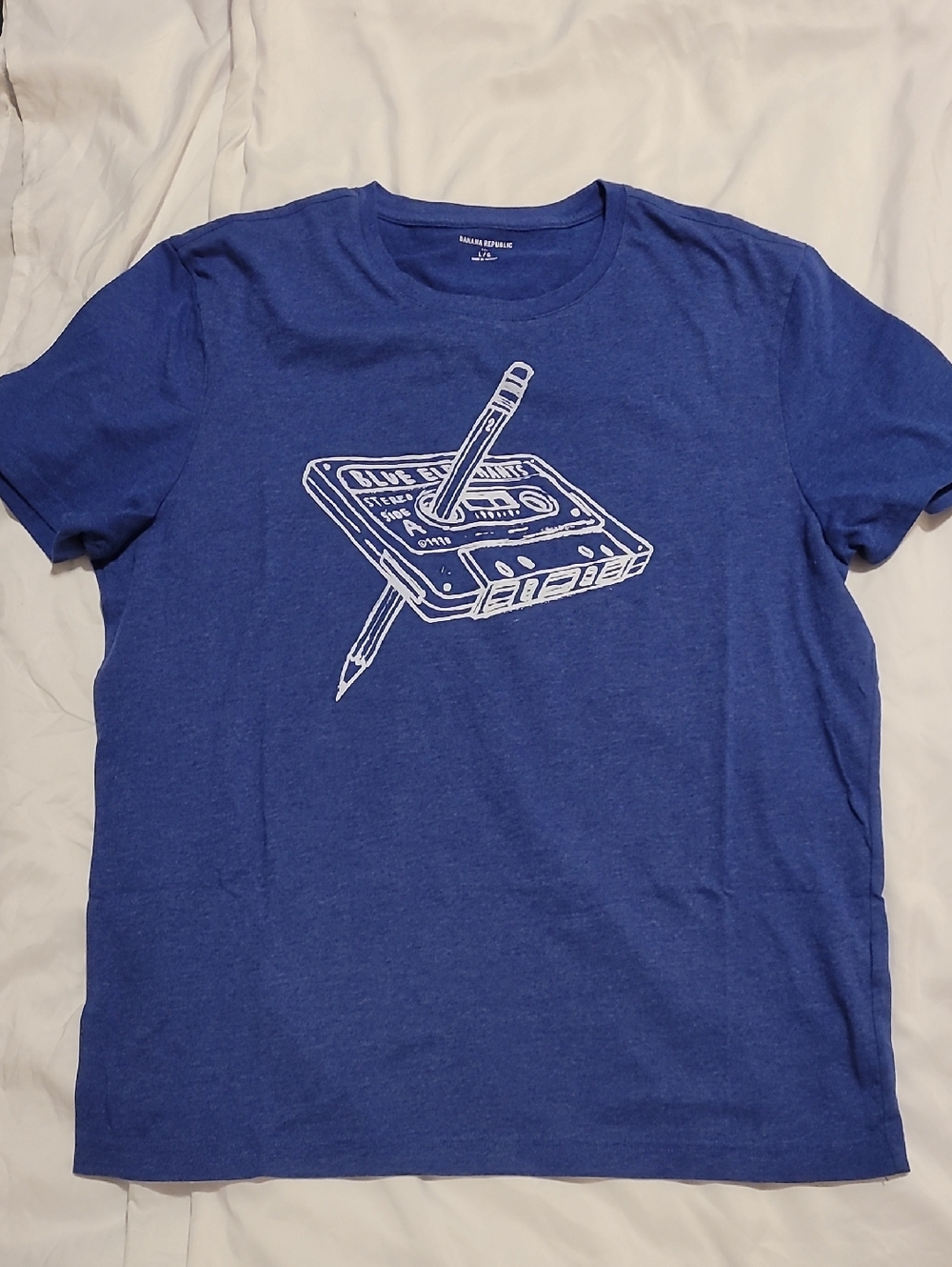Banana Republic Blue Graphic Short Sleeve Tee